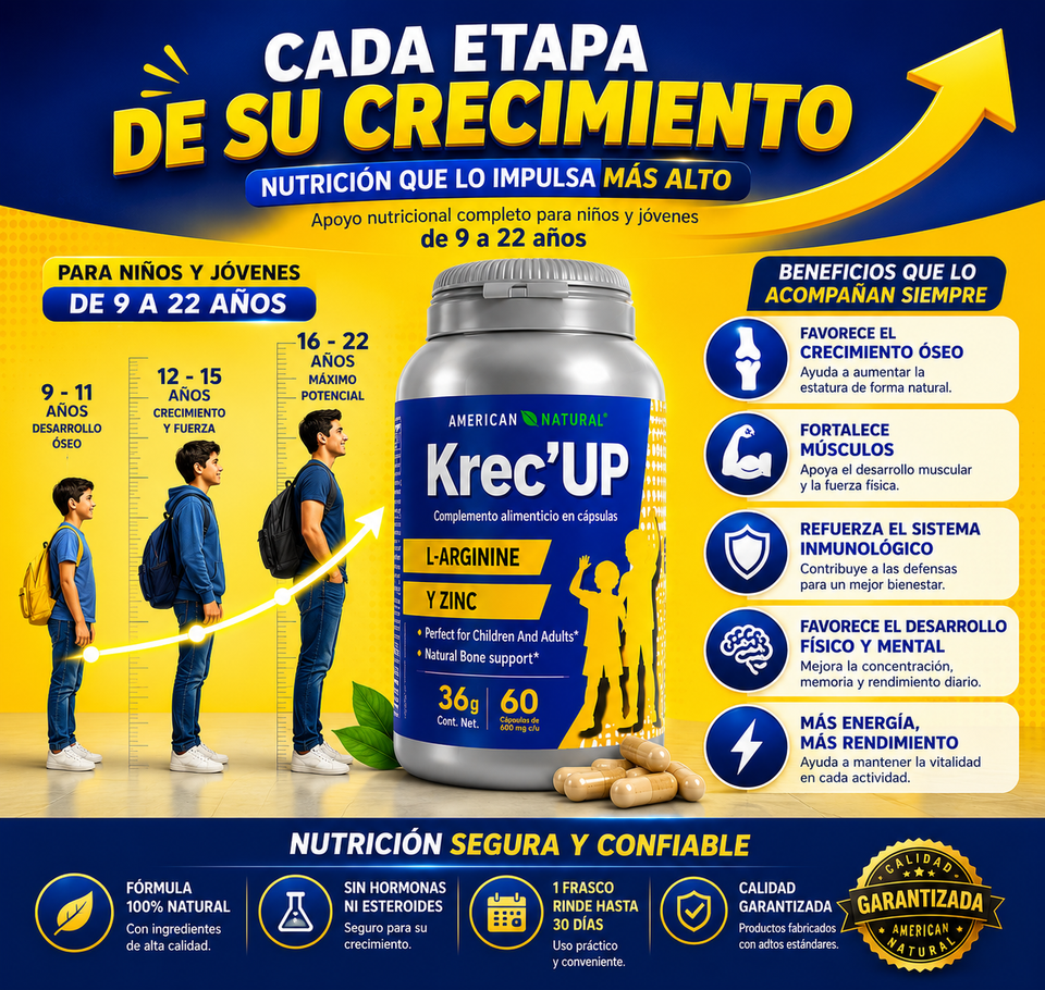 Krec'UP - POTENCIADOR DE CRECIMIENTO NATURAL